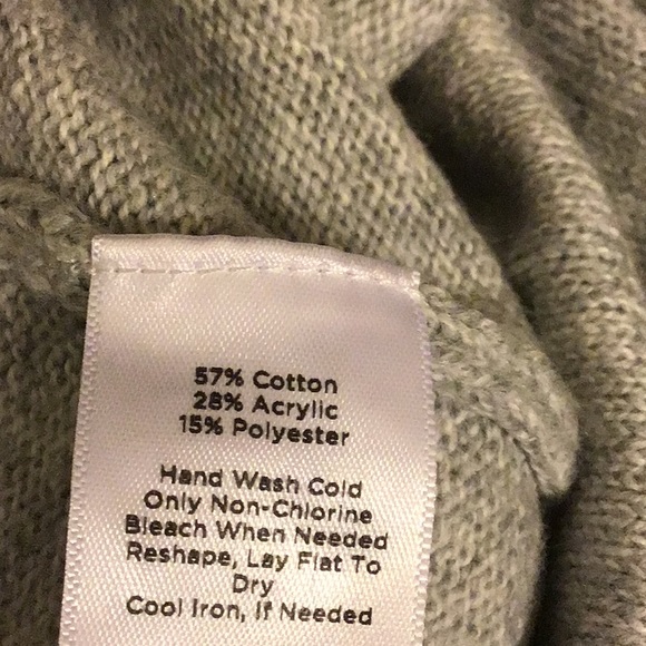 NWT Talbots Gray Blues White Pattern Stripe Cardi - Picture 7 of 7